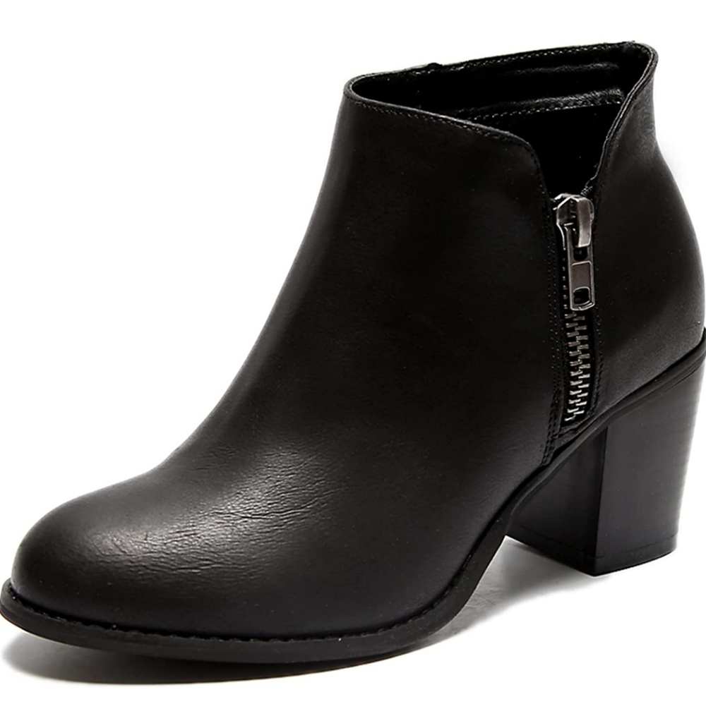 Luoika Faux Leather Ankle Boots, 10.5 WW